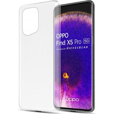 Hülle OPPO Find X5 Pro - Gummi Transparent Silikon Gel Simple Super Clear flexibel