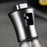 Bouteille spray en acier inoxydable et verre pour huile de cuisine et barbecue