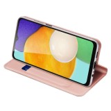 Galaxy A14 5G Case Hülle - Soft-Touch-Flip mit Magnetklappe und integriertem Kartenhalter - Rosa gold