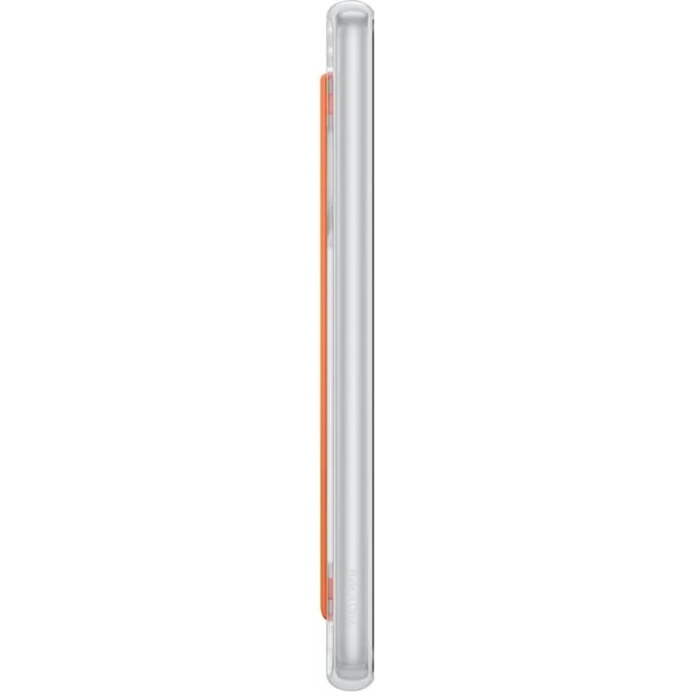 Coque Samsung Galaxy A33 5G - Samsung Slim Strap Cover - Coque fine avec attache grip orange - Transparent