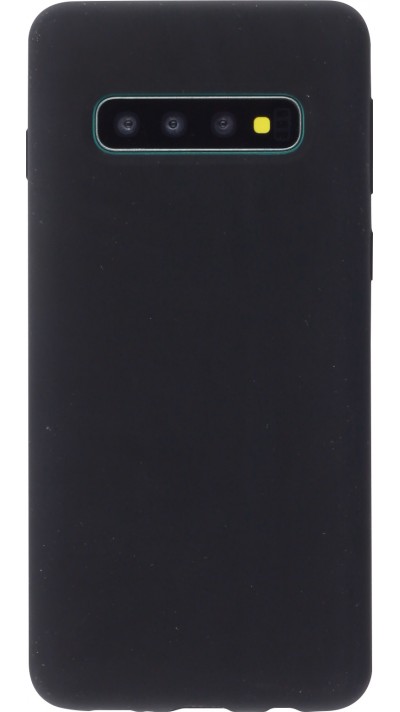 Hülle Samsung Galaxy S10 - Silicone Mat - Schwarz