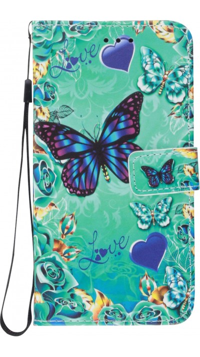 Hülle Samsung Galaxy S20 - Flip Liebe Schmetterling