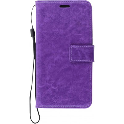 Hülle Samsung Galaxy S22 - Premium Flip Leder Tasche - Violett