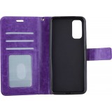 Hülle Samsung Galaxy S23 Ultra - Premium Flip Leder Tasche - Violett