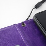 Hülle Samsung Galaxy S23 Ultra - Premium Flip Leder Tasche - Violett