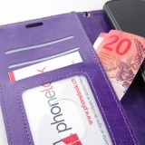 Hülle Samsung Galaxy S23 Ultra - Premium Flip Leder Tasche - Violett