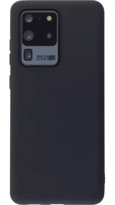 Hülle Samsung Galaxy S20 Ultra - Silicone Mat - Schwarz