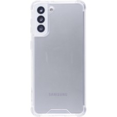 Hülle Samsung Galaxy S21 FE 5G - Bumper Glass TPU Anti-Schock mit Acryl - Transparent