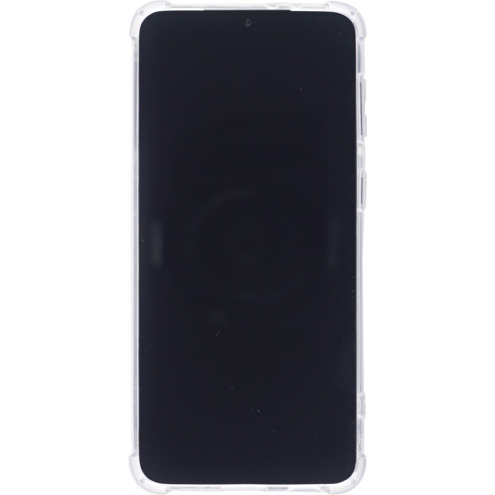 Hülle Samsung Galaxy S21 FE 5G - Bumper Glass TPU Anti-Schock mit Acryl - Transparent