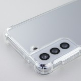 Hülle Samsung Galaxy S21 FE 5G - Bumper Glass TPU Anti-Schock mit Acryl - Transparent