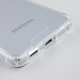 Hülle Samsung Galaxy S21 FE 5G - Bumper Glass TPU Anti-Schock mit Acryl - Transparent