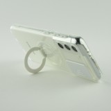 Hülle Samsung Galaxy S22+ - mit Kamera-Slider und Ring - Weiss