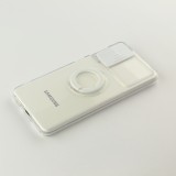 Hülle Samsung Galaxy S22+ - mit Kamera-Slider und Ring - Weiss