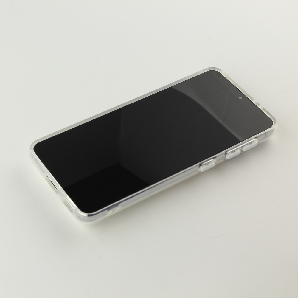 Hülle Samsung Galaxy S22+ - mit Kamera-Slider und Ring - Weiss