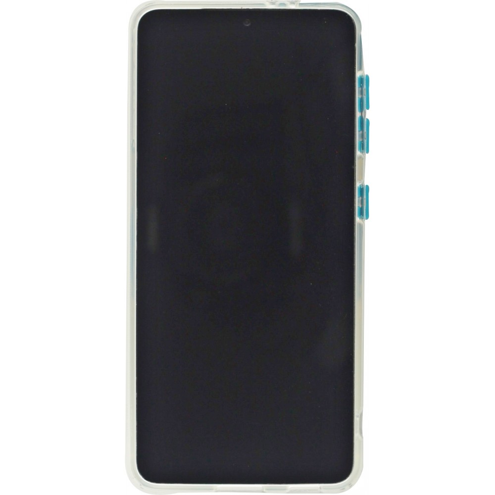 Hülle Samsung Galaxy S23+ - mit Kamera-Slider und Ring blau