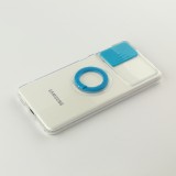 Hülle Samsung Galaxy S23+ - mit Kamera-Slider und Ring blau