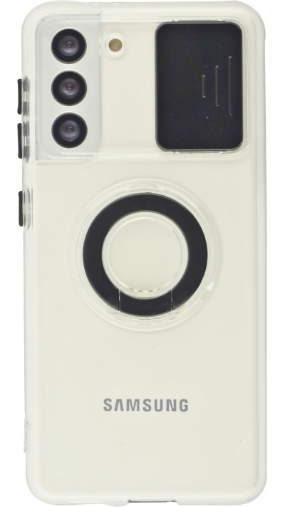 Hülle Samsung Galaxy S23+ - mit Kamera-Slider und Ring - Schwarz