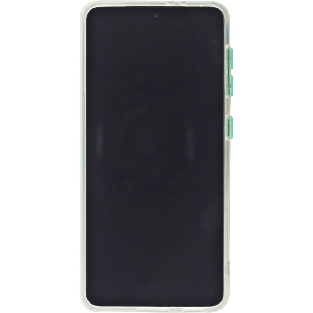 Hülle Samsung Galaxy S23 - mit Kamera-Slider und Ring - Türkis