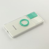 Hülle Samsung Galaxy S23 - mit Kamera-Slider und Ring - Türkis