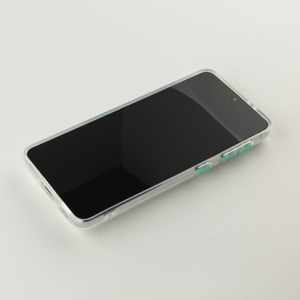 Hülle Samsung Galaxy S23 - mit Kamera-Slider und Ring - Türkis