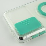 Hülle Samsung Galaxy S23 - mit Kamera-Slider und Ring - Türkis