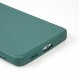 Samsung Galaxy S20 FE 5G Case Hülle - Silikon Mat Herz gold - Dunkelgrün