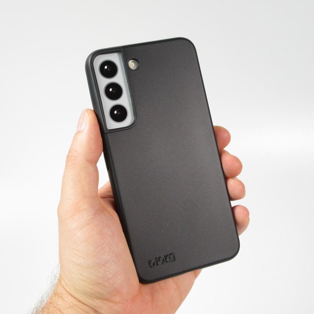 Samsung Galaxy S22+ Case Hülle - Bioka Biologisch Abbaubar Eco-Friendly Kompostierbar - Schwarz