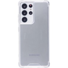Hülle Samsung Galaxy S23 Ultra - Bumper Glass TPU Anti-Schock mit Acryl - Transparent
