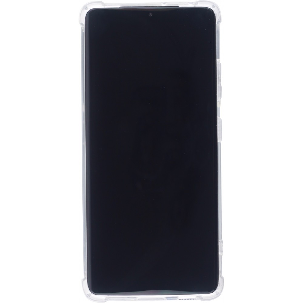 Hülle Samsung Galaxy S23 Ultra - Bumper Glass TPU Anti-Schock mit Acryl - Transparent