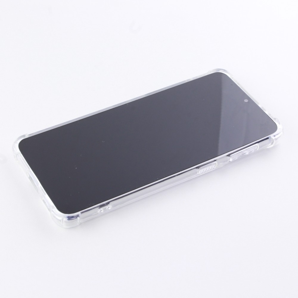 Hülle Samsung Galaxy S23 Ultra - Bumper Glass TPU Anti-Schock mit Acryl - Transparent