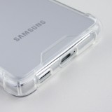 Hülle Samsung Galaxy S23 Ultra - Bumper Glass TPU Anti-Schock mit Acryl - Transparent