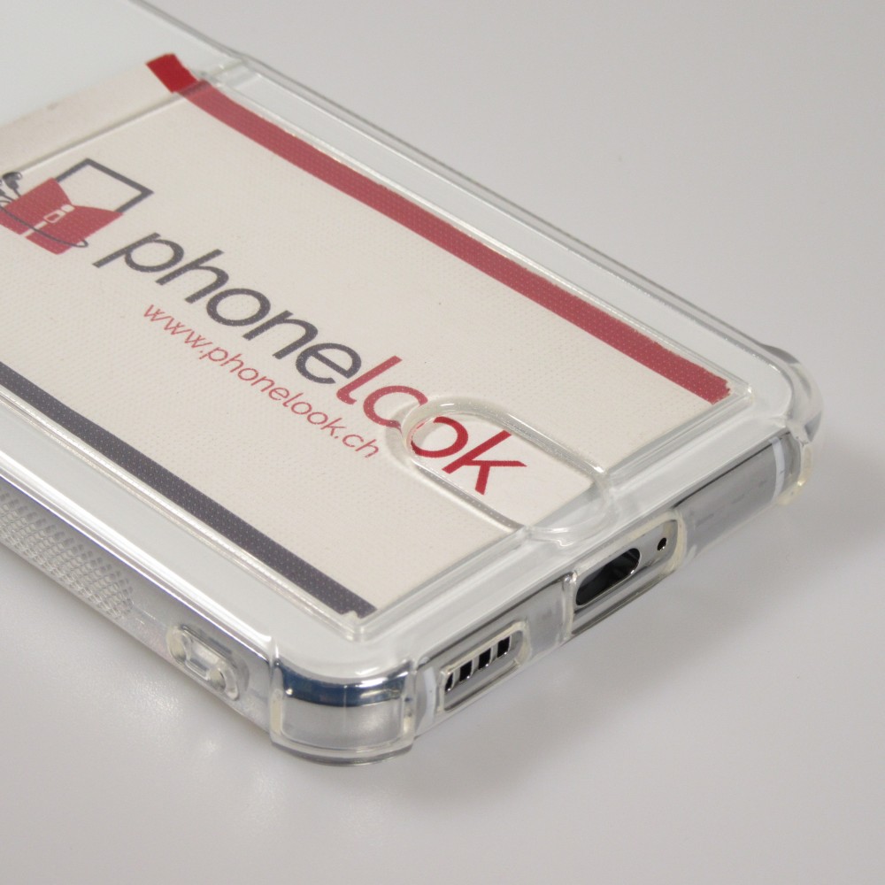 Samsung Galaxy S24 Case Hülle - Gummi Bumper Kartenhalter - Transparent