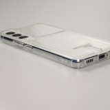 Samsung Galaxy S24 Case Hülle - Gummi Bumper Kartenhalter - Transparent