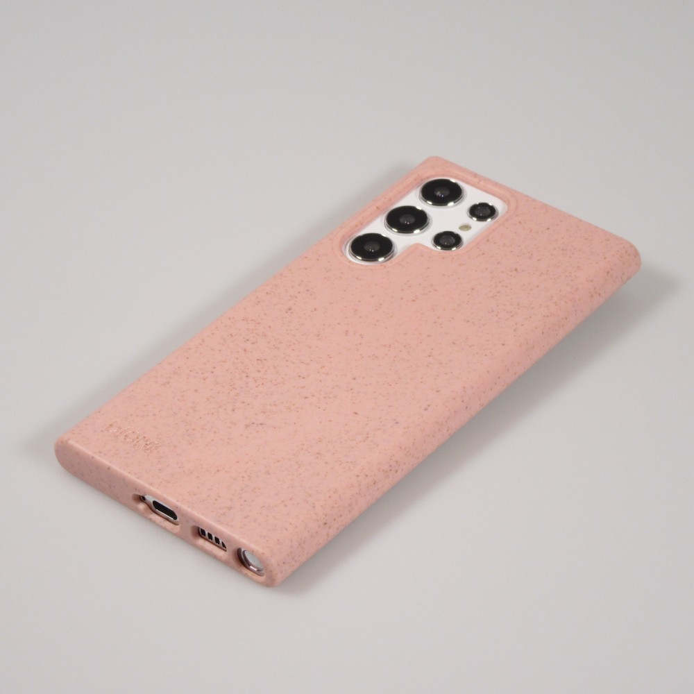 Galaxy S22 Ultra Case Hülle - Bioka Biologisch Abbaubar Eco-Friendly Kompostierbar - Rosa