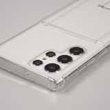 Samsung Galaxy S23 Ultra Case Hülle - Gummi Bumper Kartenhalter - Transparent