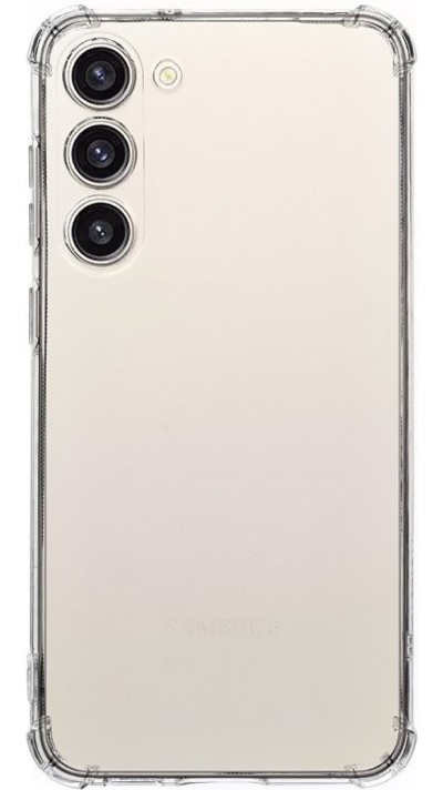 Samsung Galaxy S23 Case Hülle - Gummi Transparent Gel Bumper mit extra Schutz für Ecken Antischock