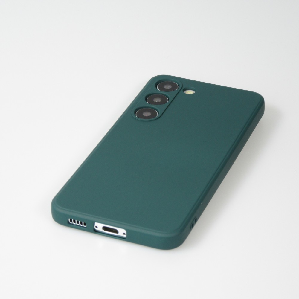 Samsung Galaxy S25 Case Hülle - Silikon soft touch - Dunkelgrün