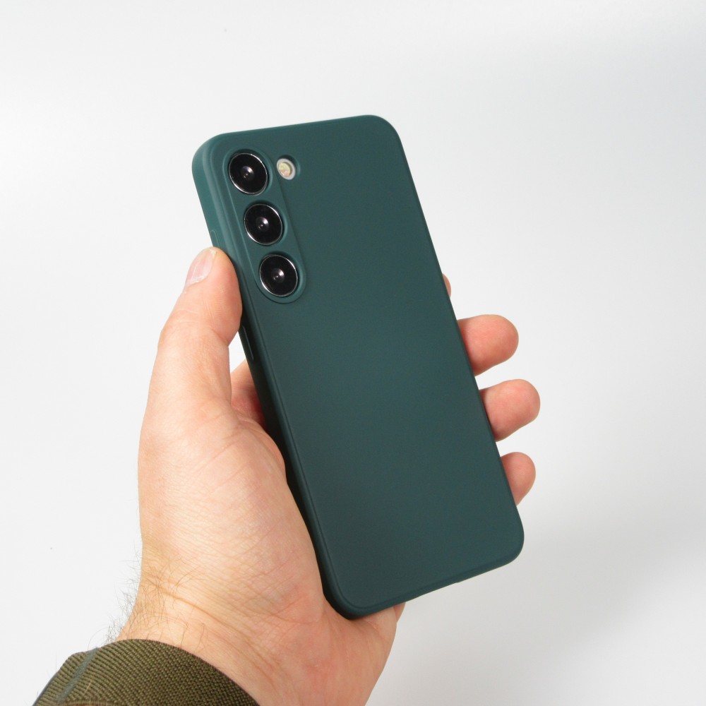 Samsung Galaxy S25 Case Hülle - Silikon soft touch - Dunkelgrün