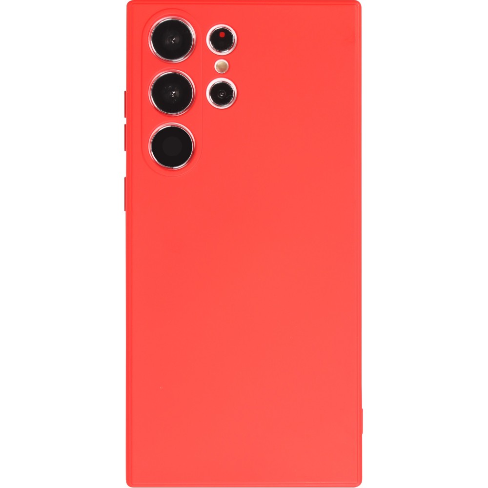Galaxy S23 Ultra Case Hülle - Silikon soft touch - Rot