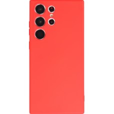 Galaxy S23 Ultra Case Hülle - Silikon soft touch - Rot