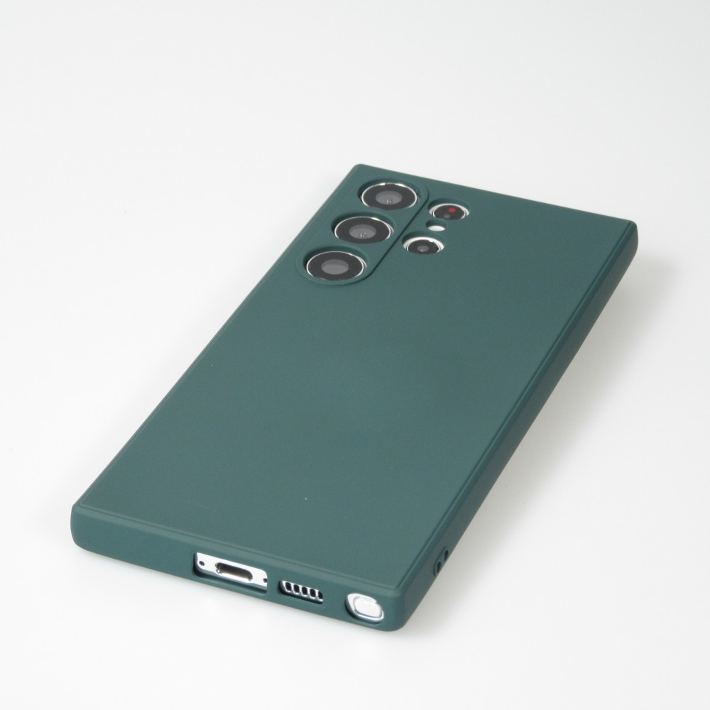 Samsung Galaxy S25 Ultra Case Hülle - Silikon soft touch - Dunkelgrün