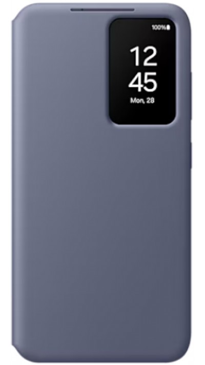 Coque Samsung Galaxy S24+ - Smart View Wallet Case - Violet