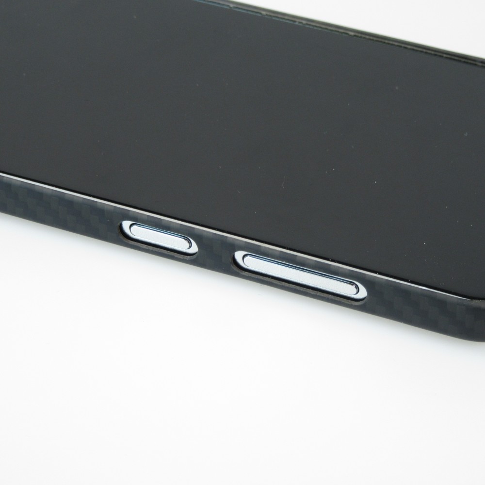 Samsung Galaxy S24 Case Hülle - Carbomile Schutzcase aus echtem Aramid Carbonfaser - Schwarz