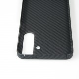 Samsung Galaxy S24 Case Hülle - Carbomile Schutzcase aus echtem Aramid Carbonfaser - Schwarz