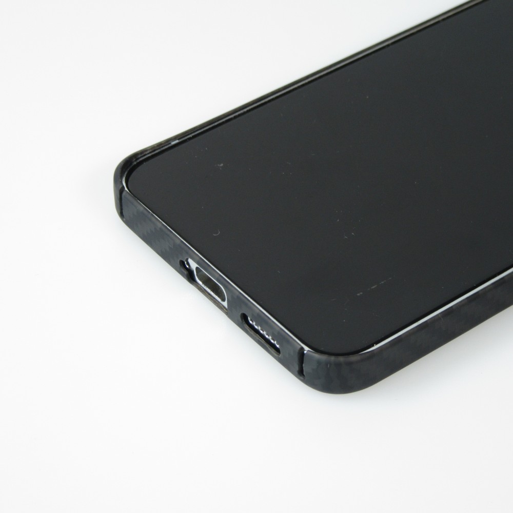 Samsung Galaxy S24 Case Hülle - Carbomile Schutzcase aus echtem Aramid Carbonfaser - Schwarz