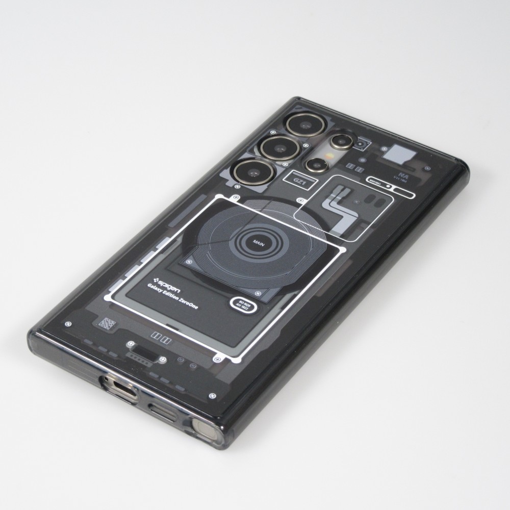 Samsung Galaxy S24+ Case Hülle - Gummi Silikon Machine Armor Galaxy Edition ZeroOne - Schwarz