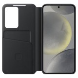 Galaxy S24 Case Hülle - Smart View Wallet Case - Schwarz