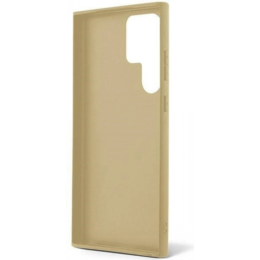 Galaxy S24 Ultra Case Hülle - Guess Gold Paillettes mit goldenem Metall-Logo - Gold