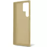 Galaxy S24 Ultra Case H&uuml;lle - Guess Gold Paillettes mit goldenem Metall-Logo - Gold