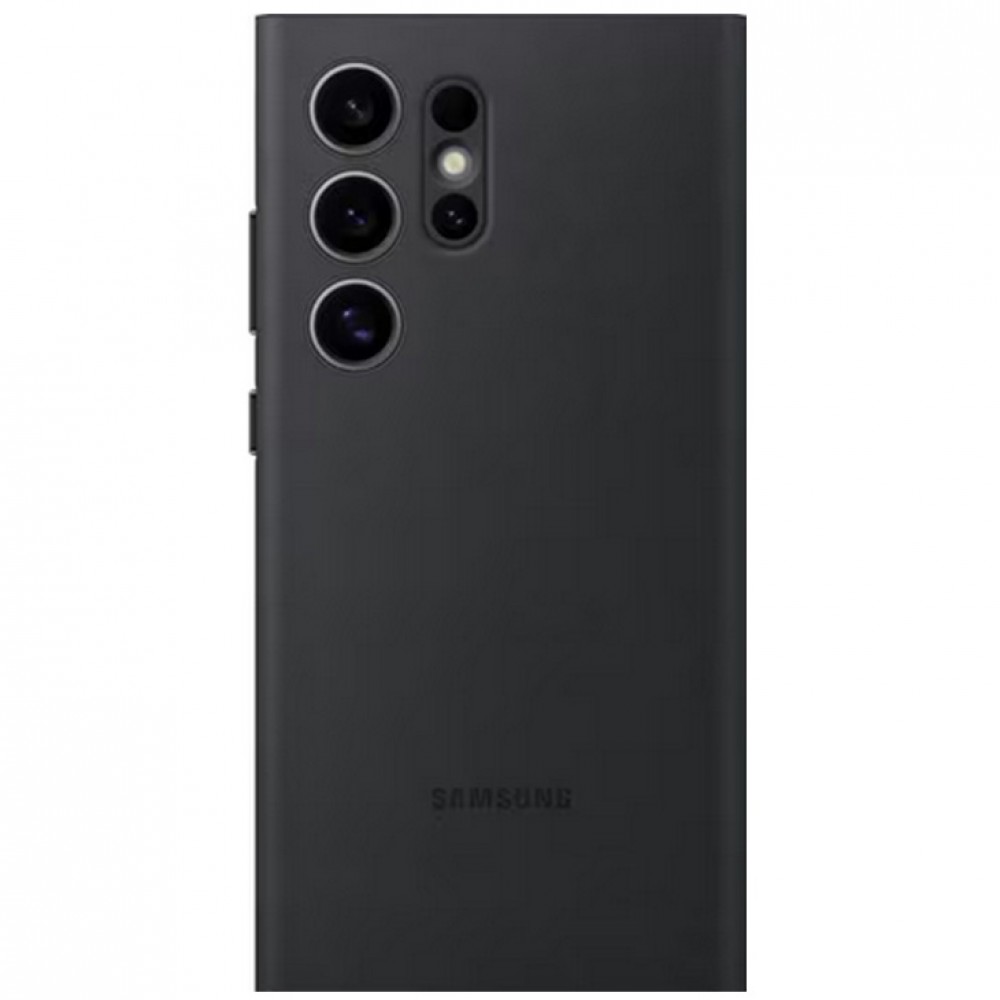 Galaxy S24 Ultra Case Hülle - Smart View Wallet Case - Schwarz